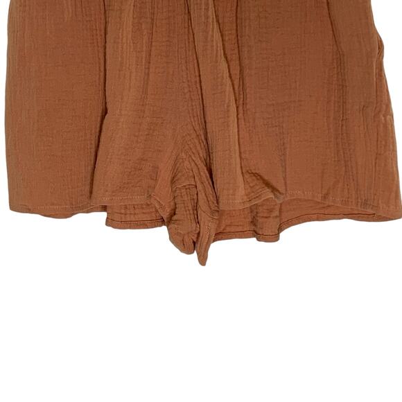 Bishop Young XS NEW Womens Sardinia Shorts Pull On Cotton Textured Dusty Coral - Picture 6 of 11